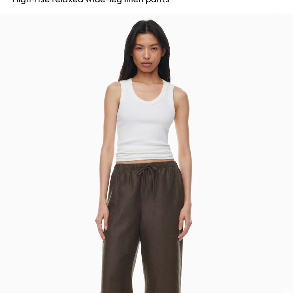 Aritzia Cruselinen Lodge Linen pants